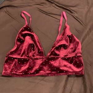 Maroon bralette